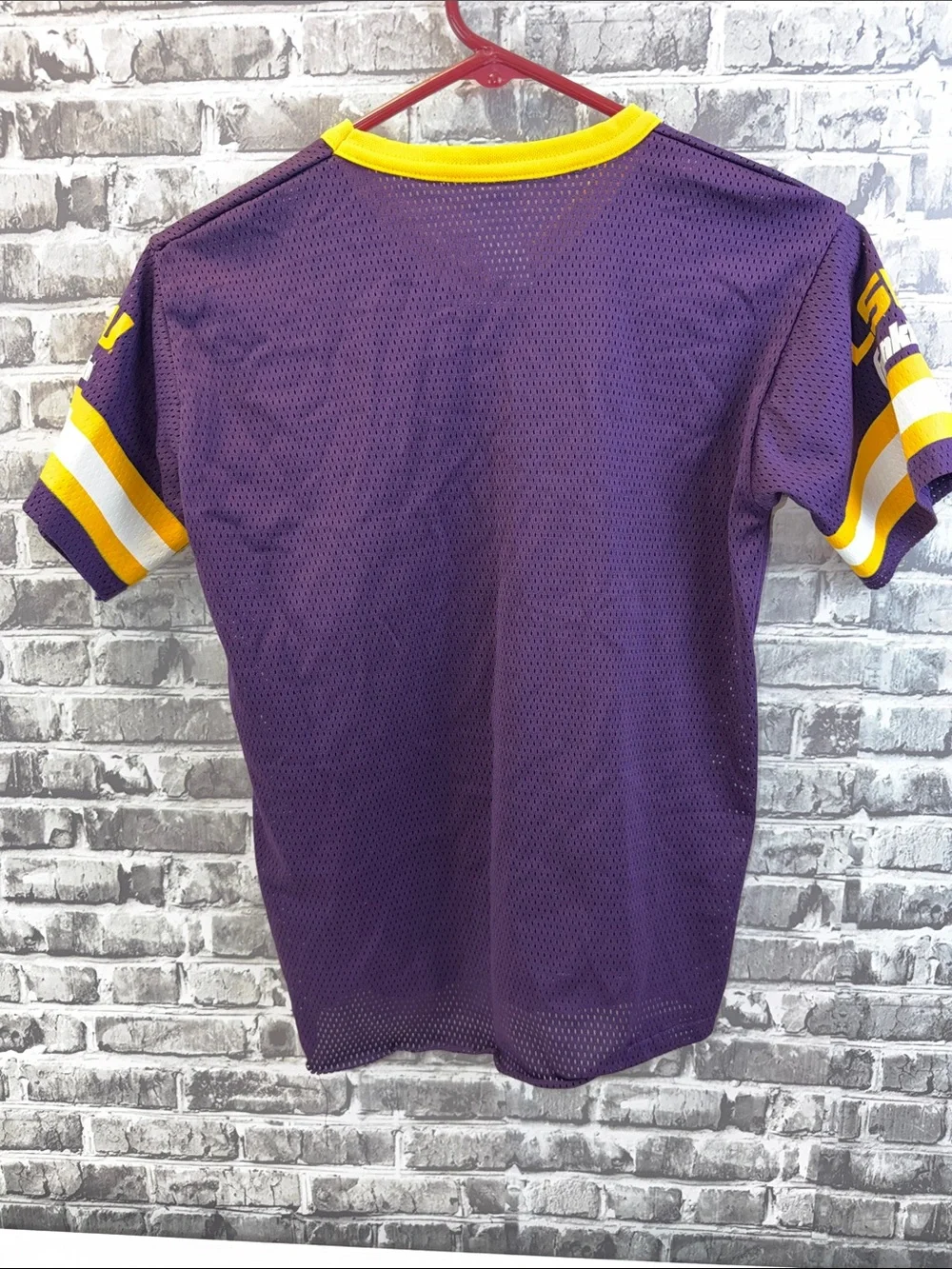 LSU Purple & Gold Kids Mesh Tee - LSU Collegiate Shirt